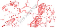 ACHTER PORTIER SLOT/ BUITEN HENDEL voor Honda CIVIC 1.8 S 4 deuren 5-traps automatische versnellingsbak 2009