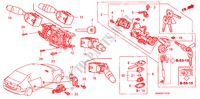 COMBINATIESCHAKELAAR(RH) voor Honda CIVIC 1.8 VXI 4 deuren 5-versnellings handgeschakelde versnellingsbak 2009