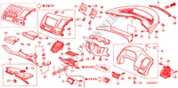 INSTRUMENTEN AFWERKING(BESTUURDERZIJKANT) (RH) voor Honda CIVIC 1.8 VXI 4 deuren 5-traps automatische versnellingsbak 2009