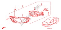 MISTLICHT('09) voor Honda CIVIC 1.8 SES 4 deuren 6-versnellings handgeschakelde versnellingsbak 2009