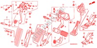 PEDAAL(RH) voor Honda CIVIC 1.8 S 4 deuren 6-versnellings handgeschakelde versnellingsbak 2008