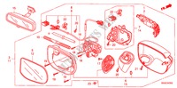SPIEGEL(ZIJKANT DRAAIEN) (AUTOMATISCHE DRAAI) voor Honda CIVIC 1.8 ES 4 deuren 5-traps automatische versnellingsbak 2009