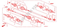 VOOR AANDRIJFAS(AT) voor Honda CIVIC VTI 4 deuren 5-traps automatische versnellingsbak 2009