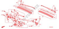 VOOR RUITESPROEIER (LH) voor Honda CIVIC 1.6 VTI 4 deuren 5-traps automatische versnellingsbak 2009