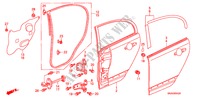 ACHTER PORTIER PANELEN voor Honda CIVIC 1.8 EXI 4 deuren 5-traps automatische versnellingsbak 2011