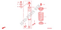 ACHTER SCHOK ABSORBEERDER voor Honda CIVIC 1.6 LXI 4 deuren 5-traps automatische versnellingsbak 2011