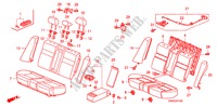 ACHTER ZITTING(VAL NEER) voor Honda CIVIC 1.6 VTI 4 deuren 5-traps automatische versnellingsbak 2011