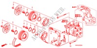 AIRCONDITIONER(COMPRESSOR) voor Honda CIVIC 1.6 S 4 deuren 5-traps automatische versnellingsbak 2010