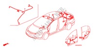 BEDRADINGSBUNDEL(LH)(4) voor Honda CIVIC 1.8 LSSP 4 deuren 6-versnellings handgeschakelde versnellingsbak 2010