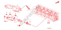 BRANDSTOF INSPUIT voor Honda CIVIC 1.6 LXI 4 deuren 5-traps automatische versnellingsbak 2011
