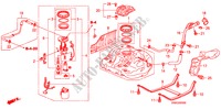 BRANDSTOF TANK voor Honda CIVIC 1.8 EXI 4 deuren 5-traps automatische versnellingsbak 2011
