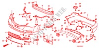 BUMPERS voor Honda CIVIC 1.8 LSSP 4 deuren 5-traps automatische versnellingsbak 2011