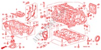CILINDERBLOK/OLIEPAN voor Honda CIVIC 1.8 EXI 4 deuren 5-traps automatische versnellingsbak 2011