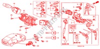 COMBINATIESCHAKELAAR(LH) voor Honda CIVIC 1.6 S 4 deuren 5-traps automatische versnellingsbak 2011