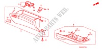 INSTRUMENTEN AFWERKING(PASSAGIERZIJKANT)(LH) voor Honda CIVIC 1.8 S 4 deuren 5-traps automatische versnellingsbak 2010