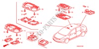 INTERIEUR VERLICHTING voor Honda CIVIC 1.6 VTI 4 deuren 5-traps automatische versnellingsbak 2011