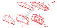 METER(NS) voor Honda CIVIC 1.8 LSSP 4 deuren 6-versnellings handgeschakelde versnellingsbak 2010