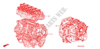 MOTOR MONTAGE/VERSNELLINGSBAKSAMENSTEL voor Honda CIVIC 1.8 EXI 4 deuren 5-traps automatische versnellingsbak 2011