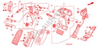 PEDAAL(LH) voor Honda CIVIC 1.8 ES 4 deuren 6-versnellings handgeschakelde versnellingsbak 2010