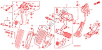 PEDAAL(RH) voor Honda CIVIC 1.8 VXI 4 deuren 5-versnellings handgeschakelde versnellingsbak 2011