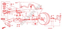 REM HOOFDCILINDER/HOOFDSPANNING(LH) voor Honda CIVIC 1.6 VTI 4 deuren 5-traps automatische versnellingsbak 2011