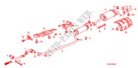 UITLAATPIJP/GELUIDDEMPER voor Honda CIVIC 1.6 LXI 4 deuren 5-traps automatische versnellingsbak 2011