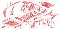 VLOER/BINNEN PANELEN voor Honda CIVIC 1.8 EXI 4 deuren 5-traps automatische versnellingsbak 2011