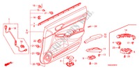 VOOR PORTIER VOERING(LH) voor Honda CIVIC 1.8 LSSP 4 deuren 5-traps automatische versnellingsbak 2011