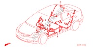 BEDRADINGSBUNDEL(LH)(3) voor Honda CIVIC HYBRID MX 4 deuren CVT versnellingsbak 2007