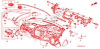 INSTRUMENTEN PANEEL(RH) voor Honda CIVIC HYBRID MX 4 deuren CVT versnellingsbak 2007