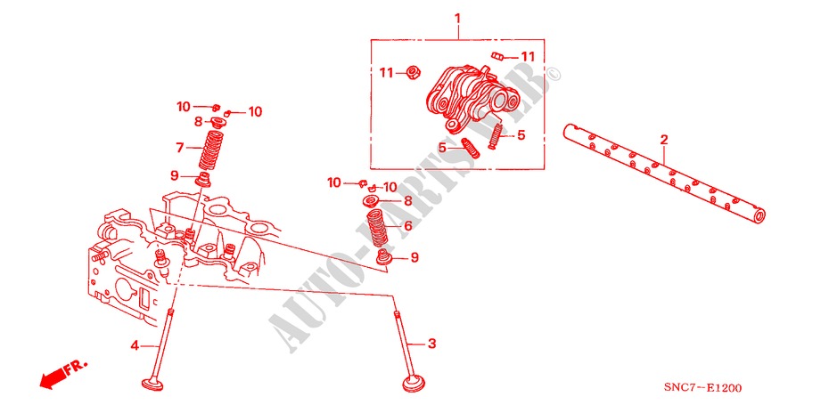 KLEP/ZWAAI ARM voor Honda CIVIC HYBRID MX   DAYTIME LIGHT 4 deuren CVT versnellingsbak 2011