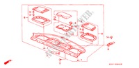 ACHTER HOUDER voor Honda LEGEND LEGEND 4 deuren 4-traps automatische versnellingsbak 1992