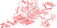 CHASSIS STRUKTUUR(BINNEN PANEEL) voor Honda LEGEND LEGEND 4 deuren 4-traps automatische versnellingsbak 1993