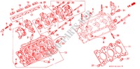 CILINDERKOP(RECHTS) voor Honda LEGEND LEGEND 4 deuren 5-versnellings handgeschakelde versnellingsbak 1992