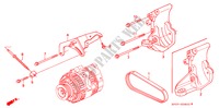 GENERATOR BEUGEL voor Honda LEGEND LEGEND 4 deuren 4-traps automatische versnellingsbak 1993