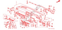 INSTRUMENTEN PANEEL(RH) voor Honda LEGEND LEGEND 4 deuren 4-traps automatische versnellingsbak 1992