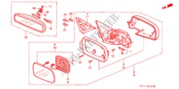 SPIEGEL voor Honda LEGEND LEGEND 4 deuren 5-versnellings handgeschakelde versnellingsbak 1994