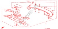 ACHTER HOUDER voor Honda LEGEND COUPE LEGEND 2 deuren 4-traps automatische versnellingsbak 1992