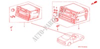 AUTOMATISCHE RADIO voor Honda LEGEND COUPE LEGEND 2 deuren 4-traps automatische versnellingsbak 1991
