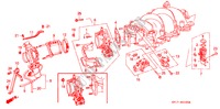 GAS HUIS voor Honda LEGEND COUPE LEGEND 2 deuren 4-traps automatische versnellingsbak 1993