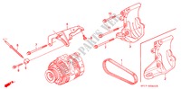 GENERATOR BEUGEL voor Honda LEGEND COUPE LEGEND 2 deuren 5-versnellings handgeschakelde versnellingsbak 1995