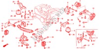 MOTOR BEVESTIGINGEN('93 ) voor Honda LEGEND COUPE LEGEND 2 deuren 5-versnellings handgeschakelde versnellingsbak 1994