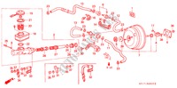 REM HOOFDCILINDER/ HOOFDSPANNING voor Honda LEGEND COUPE LEGEND 2 deuren 4-traps automatische versnellingsbak 1995