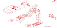 VERWARMING KANAAL(LH) voor Honda LEGEND COUPE LEGEND 2 deuren 4-traps automatische versnellingsbak 1993