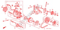 AIRCONDITIONER (COMPRESSOR)(SANDEN)('94) voor Honda CIVIC CRX ESI 2 deuren 4-traps automatische versnellingsbak 1994