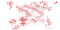 INSTRUMENTEN PANEEL(LH) voor Honda CIVIC CRX ESI 2 deuren 5-versnellings handgeschakelde versnellingsbak 1997