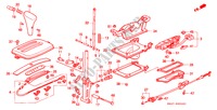 KEUZEHENDEL(LH) voor Honda CIVIC CRX ESI 2 deuren 4-traps automatische versnellingsbak 1994