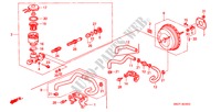 REM HOOFDCILINDER/ HOOFDSPANNING(ABS)(LH) voor Honda CIVIC CRX ESI 2 deuren 5-versnellings handgeschakelde versnellingsbak 1997