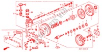 REM HOOFDCILINDER/ HOOFDSPANNING(RH) voor Honda CIVIC CRX ESI 2 deuren 4-traps automatische versnellingsbak 1993