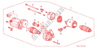 STARTMOTOR(DENSO)(2) voor Honda CIVIC CRX ESI 2 deuren 5-versnellings handgeschakelde versnellingsbak 1995